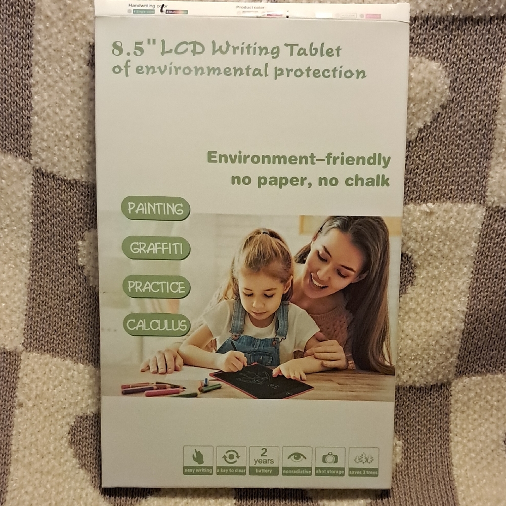 LCD Writing Tablet - Environment-Friendly Black